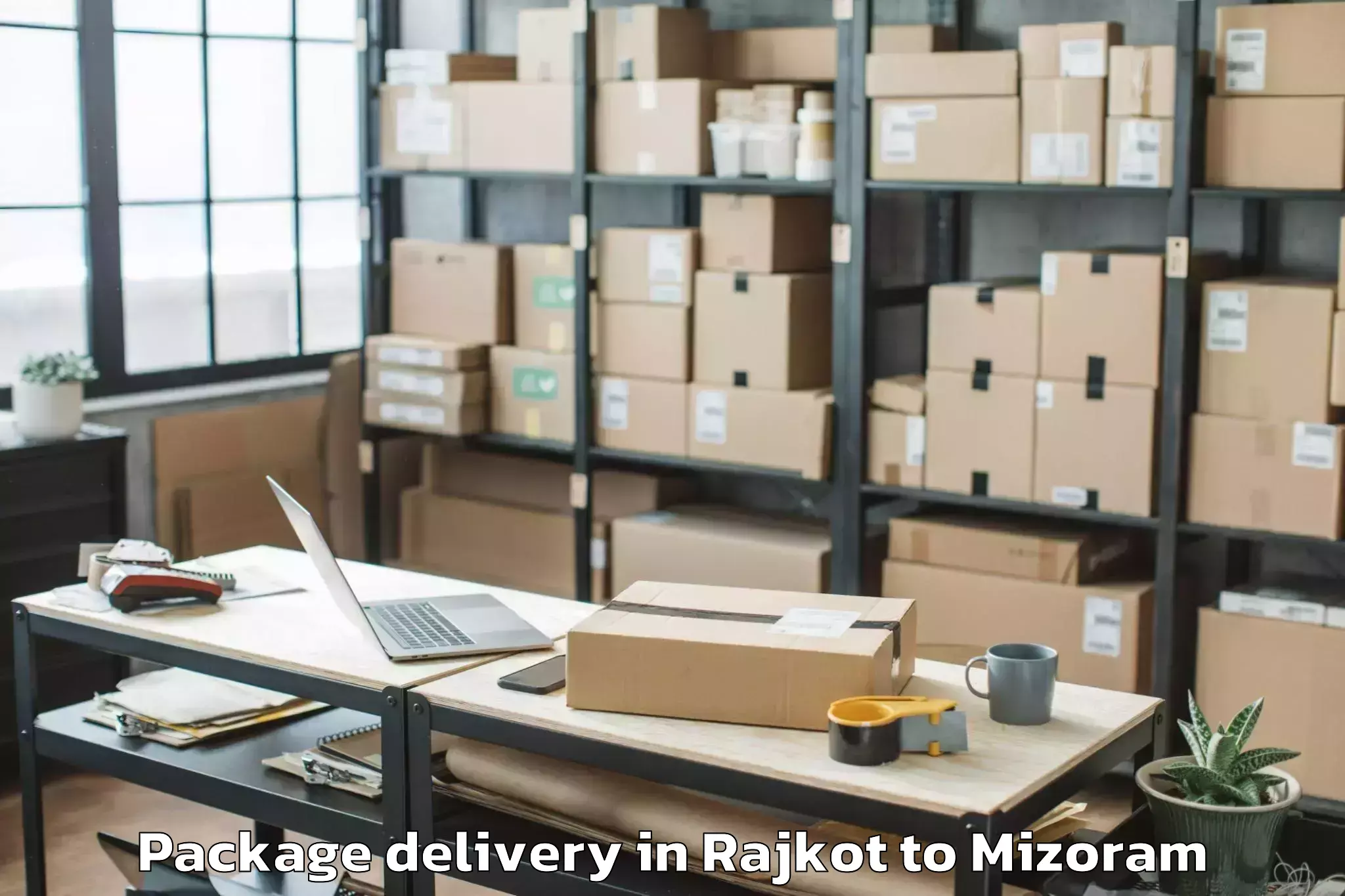 Top Rajkot to Kolasib Package Delivery Available